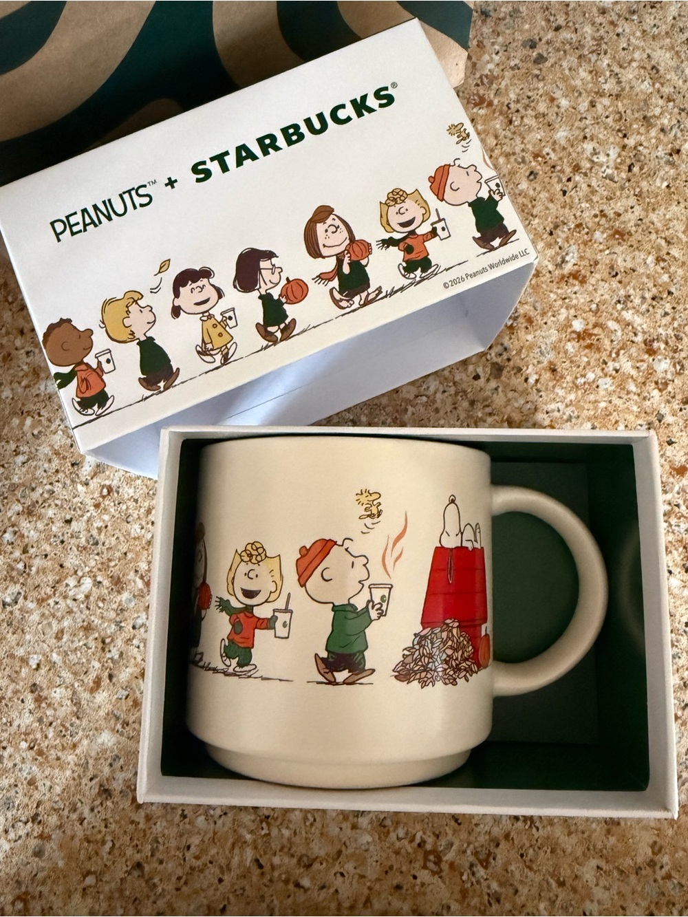 Starbucks limited edition Ceramic Mug — peanut + Starbucks NEW